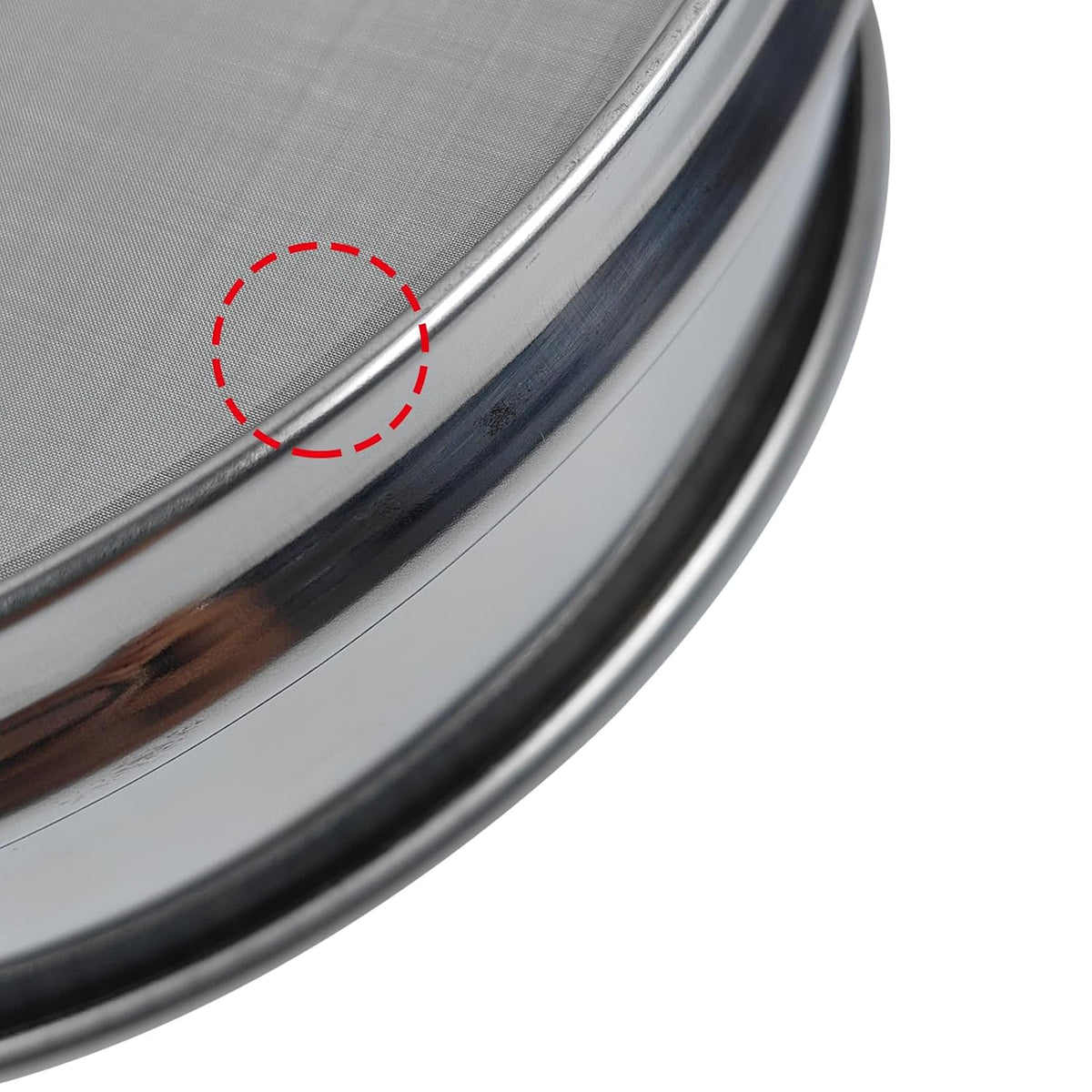 60 Mesh Lab Sieves 8" Diameter 304 Stainless Steel Wire Cloth Test Sieve for Industrial Laboratory Home
