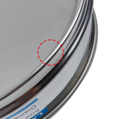 60 Mesh Lab Sieves 8" Diameter 304 Stainless Steel Wire Cloth Test Sieve for Industrial Laboratory Home