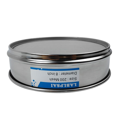 60 Mesh Lab Sieves 8" Diameter 304 Stainless Steel Wire Cloth Test Sieve for Industrial Laboratory Home