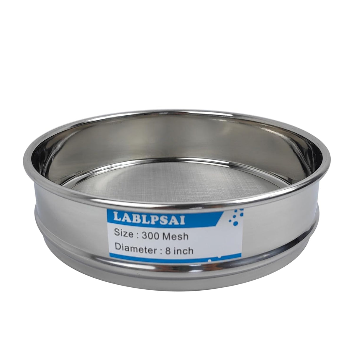 60 Mesh Lab Sieves 8" Diameter 304 Stainless Steel Wire Cloth Test Sieve for Industrial Laboratory Home