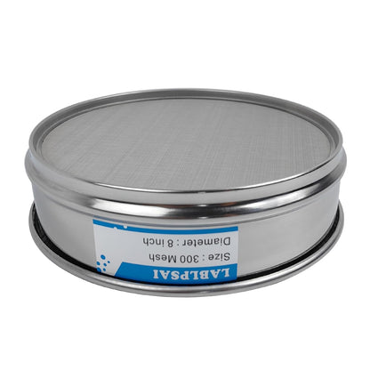 60 Mesh Lab Sieves 8" Diameter 304 Stainless Steel Wire Cloth Test Sieve for Industrial Laboratory Home