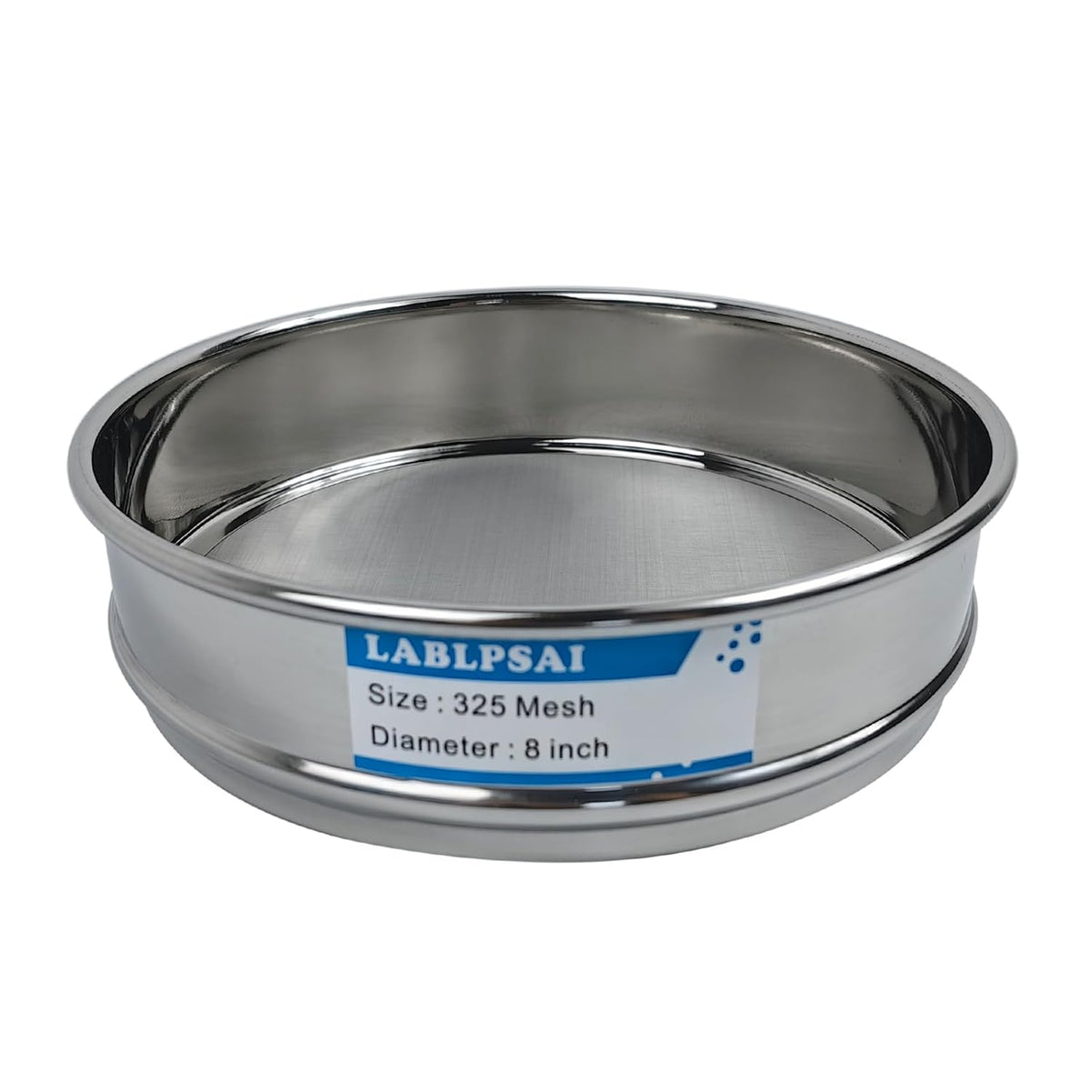 60 Mesh Lab Sieves 8" Diameter 304 Stainless Steel Wire Cloth Test Sieve for Industrial Laboratory Home