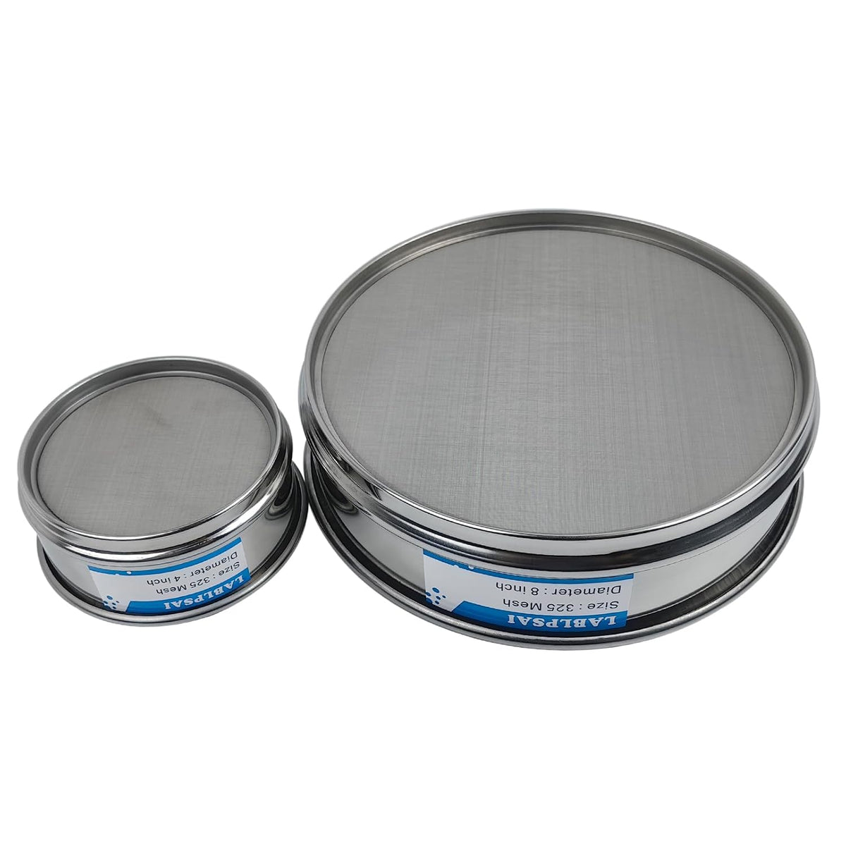 60 Mesh Lab Sieves 8" Diameter 304 Stainless Steel Wire Cloth Test Sieve for Industrial Laboratory Home