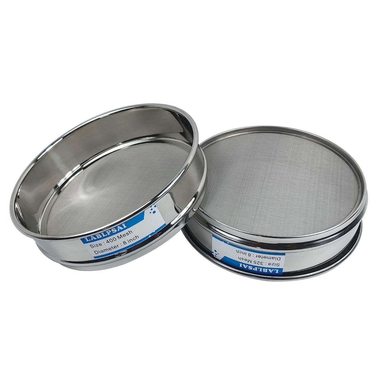 60 Mesh Lab Sieves 8" Diameter 304 Stainless Steel Wire Cloth Test Sieve for Industrial Laboratory Home