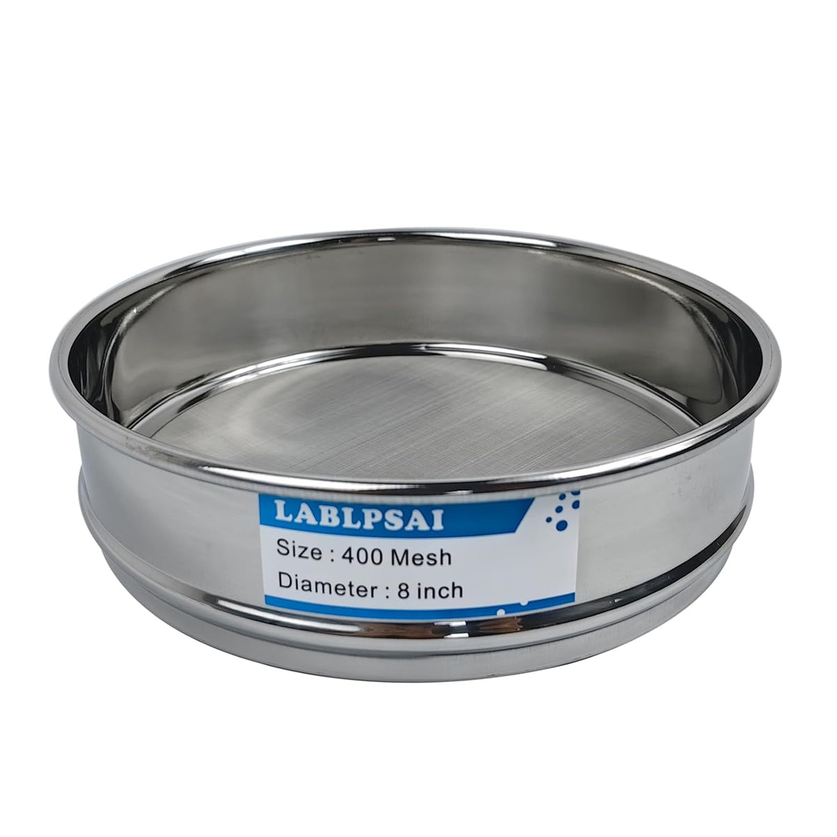 60 Mesh Lab Sieves 8" Diameter 304 Stainless Steel Wire Cloth Test Sieve for Industrial Laboratory Home