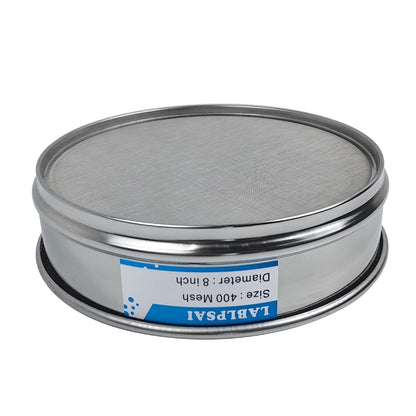 60 Mesh Lab Sieves 8" Diameter 304 Stainless Steel Wire Cloth Test Sieve for Industrial Laboratory Home