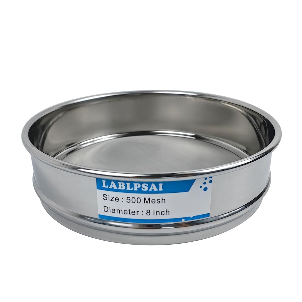 60 Mesh Lab Sieves 8" Diameter 304 Stainless Steel Wire Cloth Test Sieve for Industrial Laboratory Home