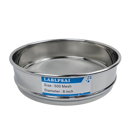 60 Mesh Lab Sieves 8" Diameter 304 Stainless Steel Wire Cloth Test Sieve for Industrial Laboratory Home
