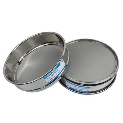 60 Mesh Lab Sieves 8" Diameter 304 Stainless Steel Wire Cloth Test Sieve for Industrial Laboratory Home