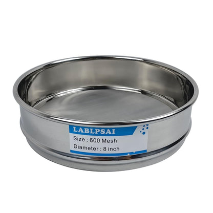 60 Mesh Lab Sieves 8" Diameter 304 Stainless Steel Wire Cloth Test Sieve for Industrial Laboratory Home