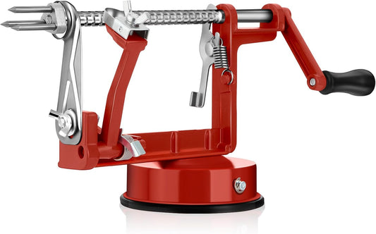 Apple Peeler Corer Stainless Steel Fruit Slicer Cutter Red Kitchen Tool
