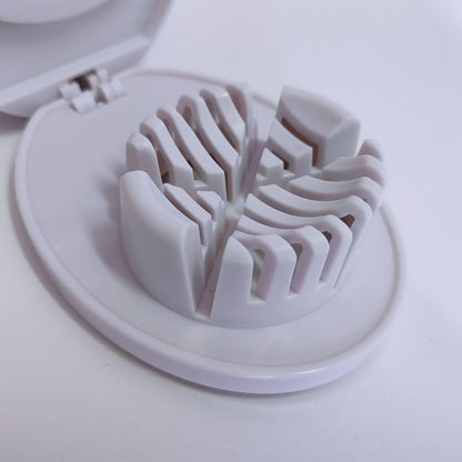 Egg Slicer for Hard Boiled Eggs,Easy to Cut Egg into Slices, Wedge and Dices, Sturdy ABS Body with Stainless Steel Wires,Non-slip Feet,Dishwasher Safe, BPA Free (Purple)