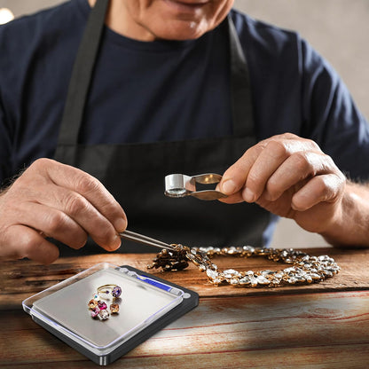 Digital Gram Scale .01 Gram Accuracy, 500g Small Jewelry Scale