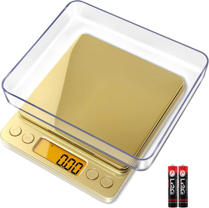 Digital Gram Scale .01 Gram Accuracy, 500g Small Jewelry Scale
