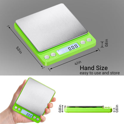 Digital Gram Scale .01 Gram Accuracy, 500g Small Jewelry Scale