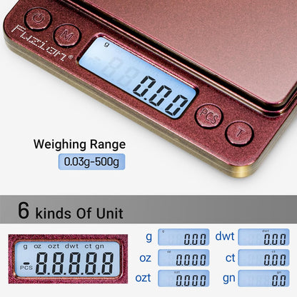 Digital Gram Scale .01 Gram Accuracy, 500g Small Jewelry Scale