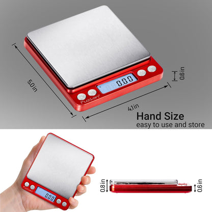 Digital Gram Scale .01 Gram Accuracy, 500g Small Jewelry Scale