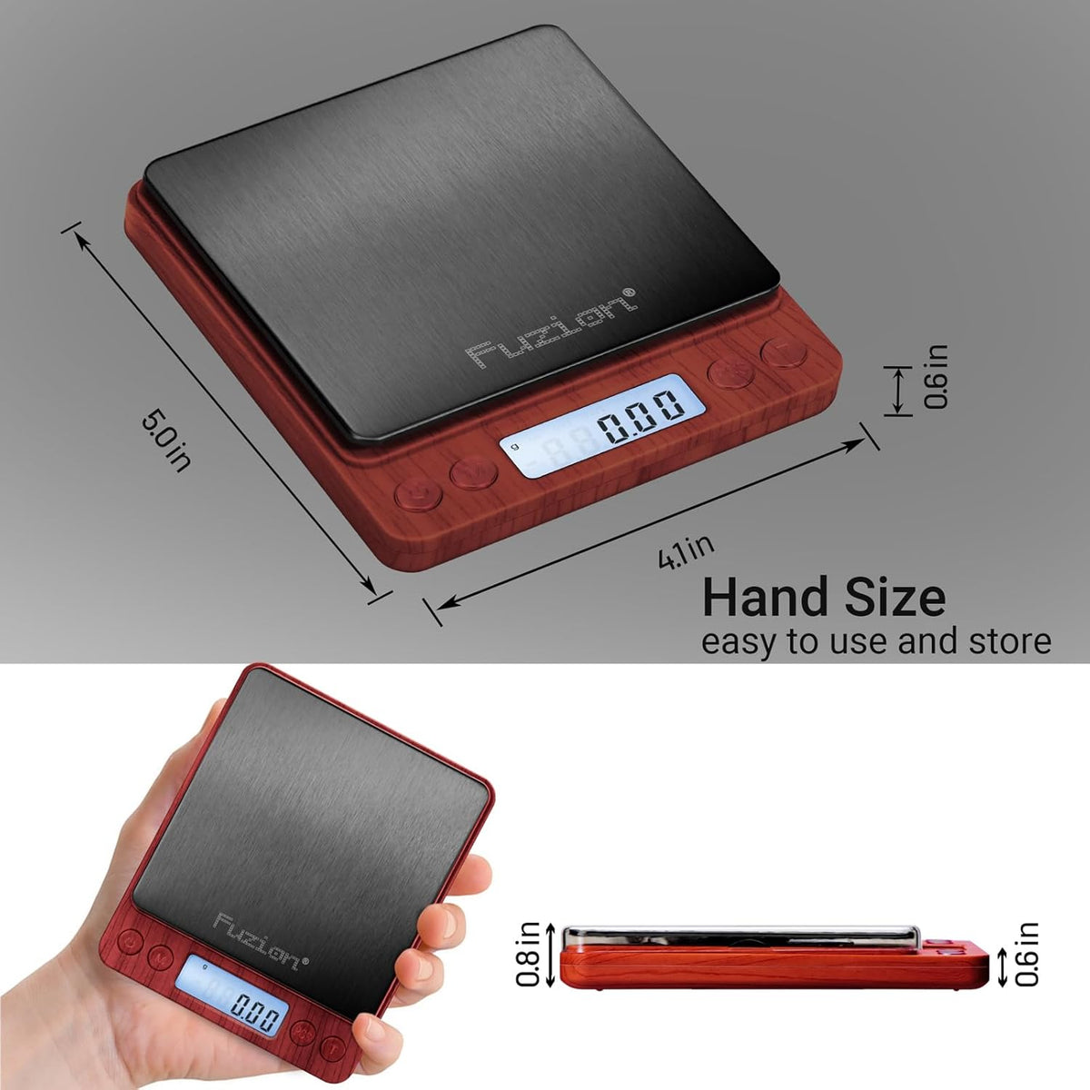 Digital Gram Scale .01 Gram Accuracy, 500g Small Jewelry Scale