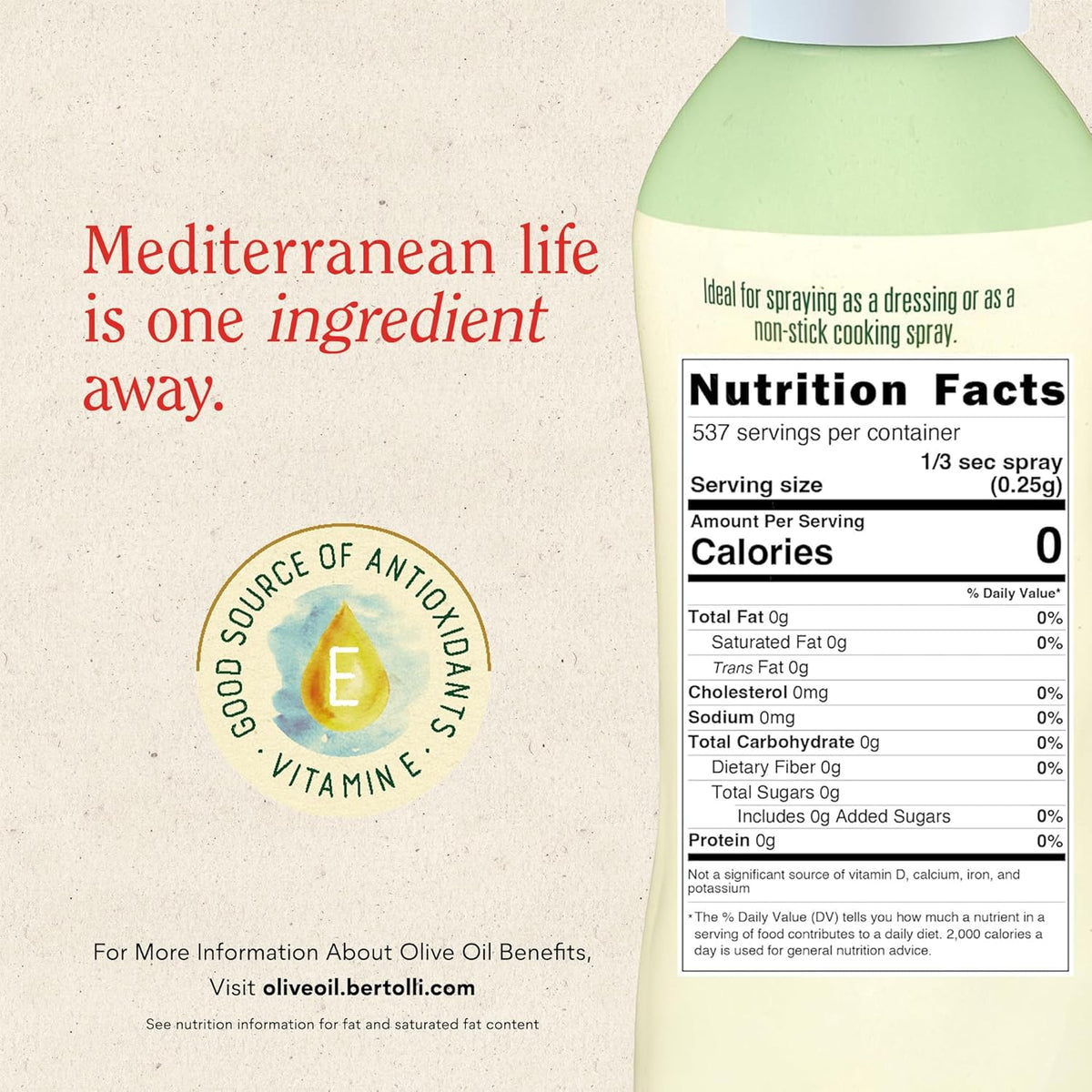 Extra Virgin Olive Oil Spray, Non-Aerosol, 5 fl oz, Pack of 6