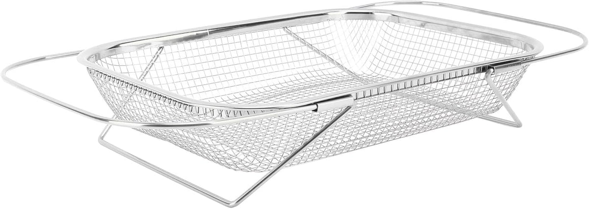Stainless Steel Colander, Over The Sink Strainer Basket Kitchen S Er Gold Strainer Over The Sink Colander Basket for with Handles Fine Mesh Expandable Essentials (Silver)