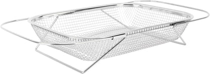 Stainless Steel Colander, Over The Sink Strainer Basket Kitchen S Er Gold Strainer Over The Sink Colander Basket for with Handles Fine Mesh Expandable Essentials (Silver)