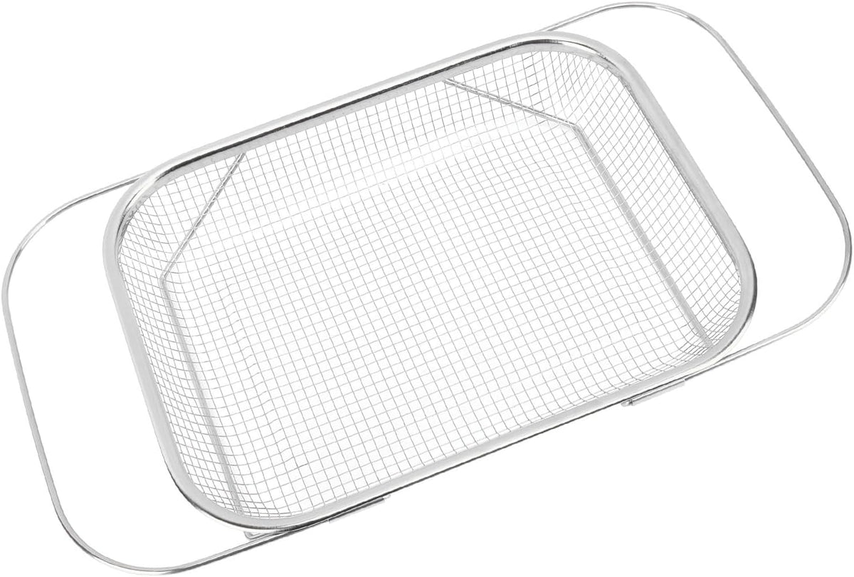 Stainless Steel Colander, Over The Sink Strainer Basket Kitchen S Er Gold Strainer Over The Sink Colander Basket for with Handles Fine Mesh Expandable Essentials (Silver)