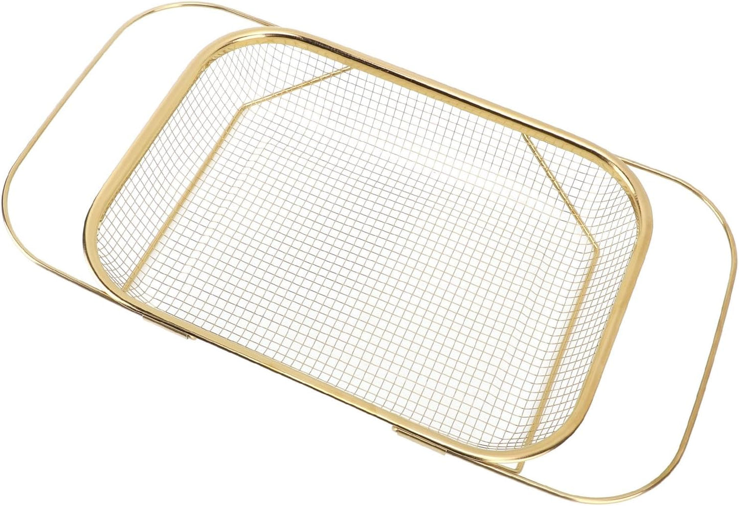 Stainless Steel Colander, Over The Sink Strainer Basket Kitchen S Er Gold Strainer Over The Sink Colander Basket for with Handles Fine Mesh Expandable Essentials (Silver)