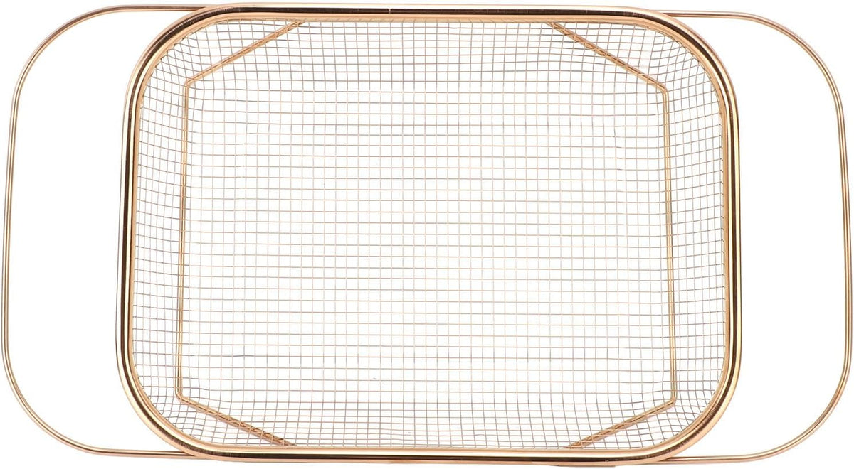 Stainless Steel Colander, Over The Sink Strainer Basket Kitchen S Er Gold Strainer Over The Sink Colander Basket for with Handles Fine Mesh Expandable Essentials (Silver)