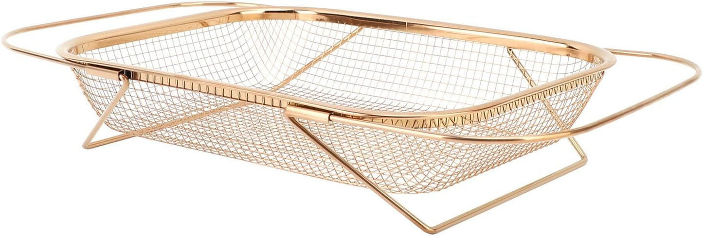 Stainless Steel Colander, Over The Sink Strainer Basket Kitchen S Er Gold Strainer Over The Sink Colander Basket for with Handles Fine Mesh Expandable Essentials (Silver)