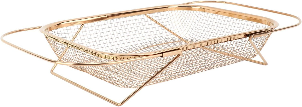 Stainless Steel Colander, Over The Sink Strainer Basket Kitchen S Er Gold Strainer Over The Sink Colander Basket for with Handles Fine Mesh Expandable Essentials (Silver)
