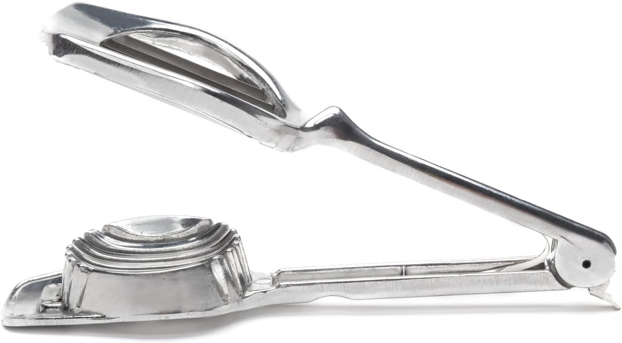 Fox Run Mushroom and Egg Slicer, Cast Aluminum,Silver | Easily Slice Eggs, Mushrooms, Strawberries & More | Great For Soft & Hard Boiled Eggs | Easier, Safer & Cleaner Than A Knife