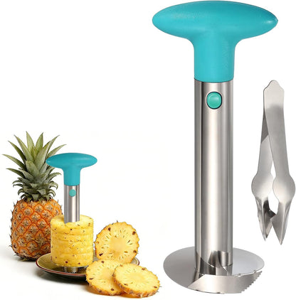 Pineapple Corer and Slicer Set 9.4x4.1" Stainless Steel Light Purple