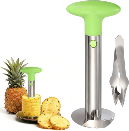 Pineapple Corer and Slicer Set 9.4x4.1" Stainless Steel Light Purple