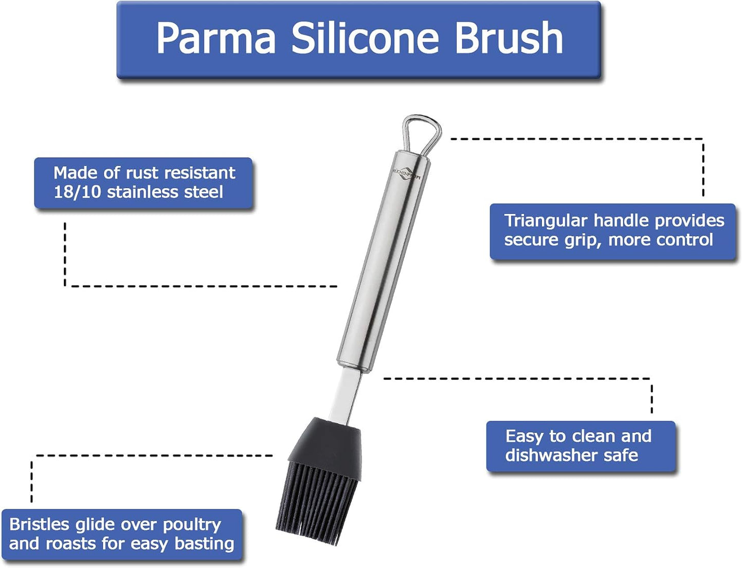 Küchenprofi K1210142800 Parma Stainless Steel Y-Peeler, 7.5 Inch