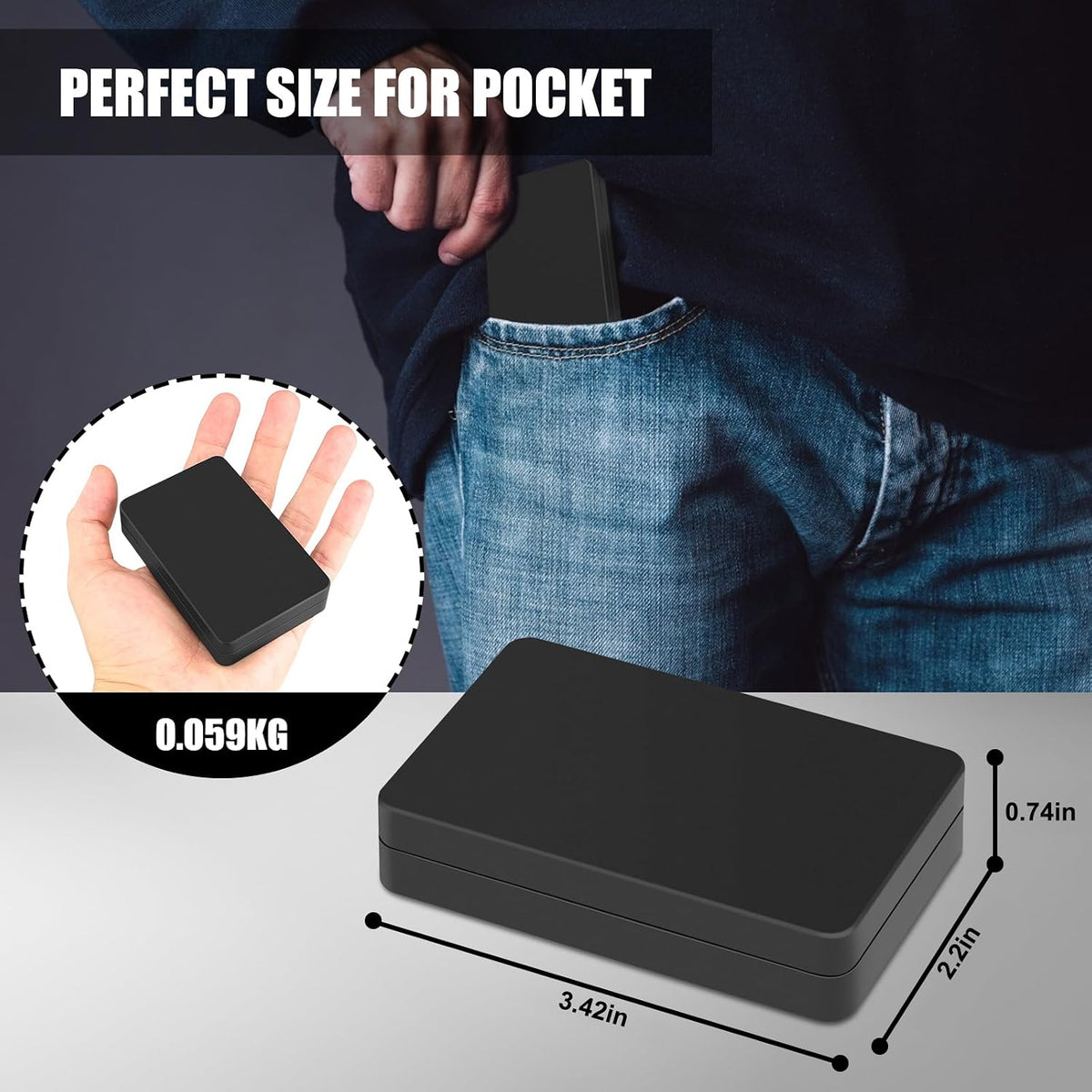 Digital Pocket Scale 1000g x 0.01g, Portable Precision Gram Scale