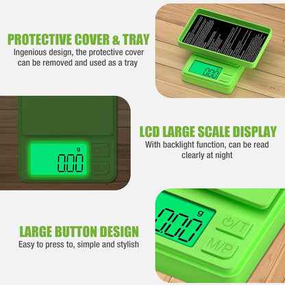 Digital Pocket Scale 1000g x 0.01g, Portable Precision Gram Scale