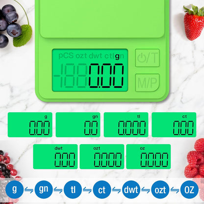 Digital Pocket Scale 1000g x 0.01g, Portable Precision Gram Scale