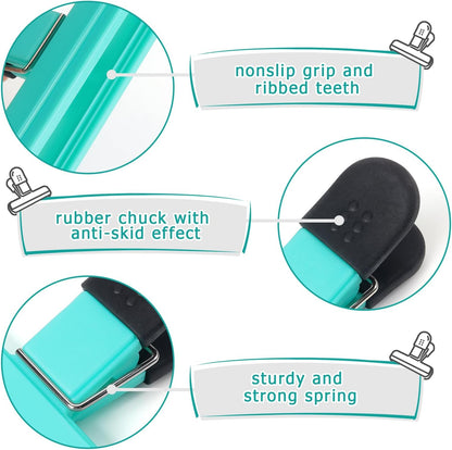 6 Pack Chip Clips, Food Clips, 3 x 2.5 Inch, Assorted Color | Bag Clips Plastic Heavy Duty Seal Grip