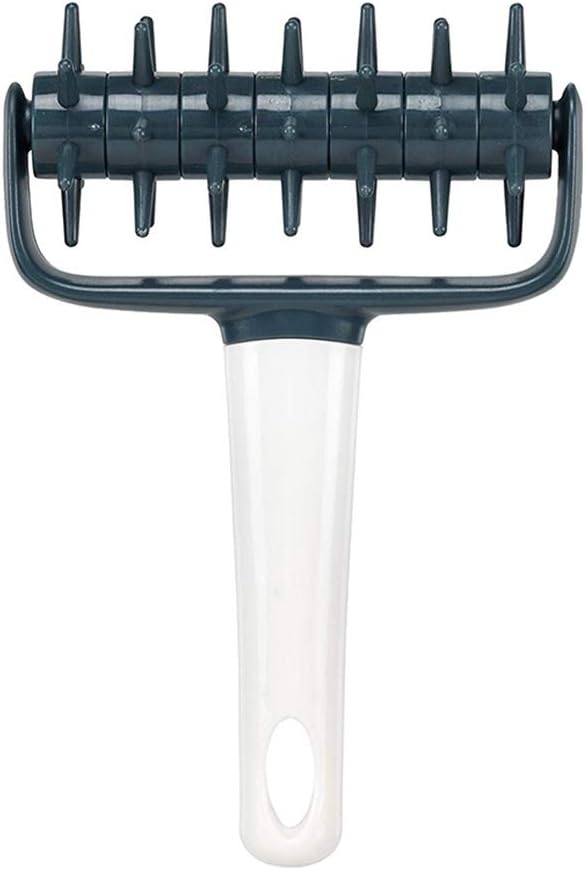 Pizza Pie Dough Roller Docker,Dough Blistering Killer,Pastry Pie Needle Wheels Cutter,Pizza Hole Puncher(180x118mm)