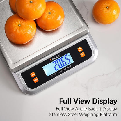 88lb Food Scale, Commercial Kitchen Scale Plug-in Usable