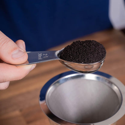 Stainless Steel Coffee Scoop, 2 Tablespoon Scoop Great for Ground Coffee and Tea