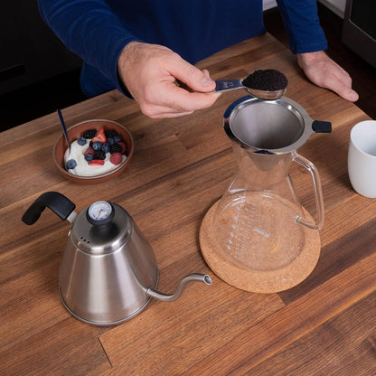 Stainless Steel Coffee Scoop, 2 Tablespoon Scoop Great for Ground Coffee and Tea