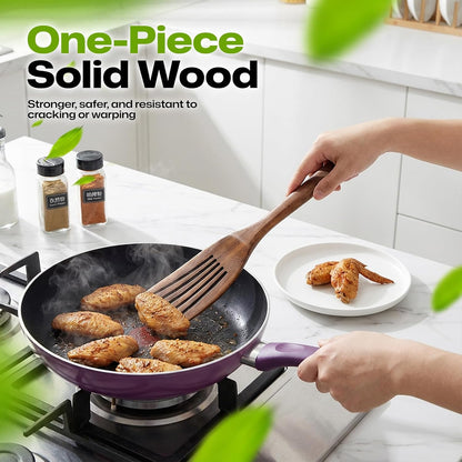 Basting Brush for Cooking, Silicone Oil Brush with Wooden Handle, Heat Resistant Pastry Brushes with 12 Color Silicone Brush Head
