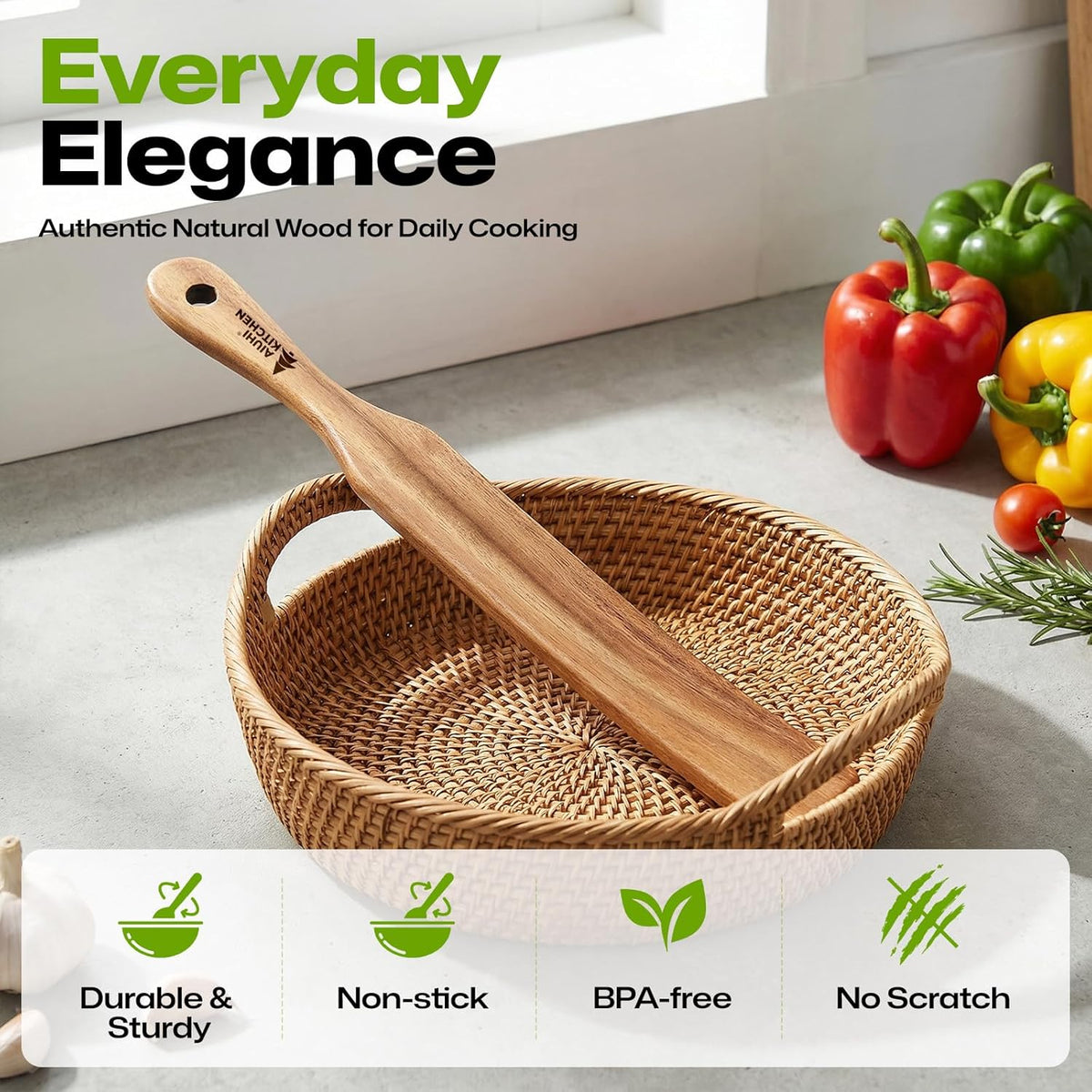 Basting Brush for Cooking, Silicone Oil Brush with Wooden Handle, Heat Resistant Pastry Brushes with 12 Color Silicone Brush Head