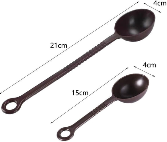 Plastic Measuring Spoons, 20PCS Long Handle Coffee Spoon Scoop, Multipurpose Spoons Baking Tools for Coffee Bean, Sugar Milk Tea Powder Ingredients