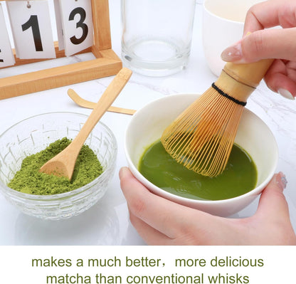 Matcha Whisk Set,Matcha Whisk,Matcha Set,Bamboo Whisk,Matcha Kit,Chasen Matcha Stirrer,Made from 100% Natural Bamboo,Durable and perfect for making matcha tea