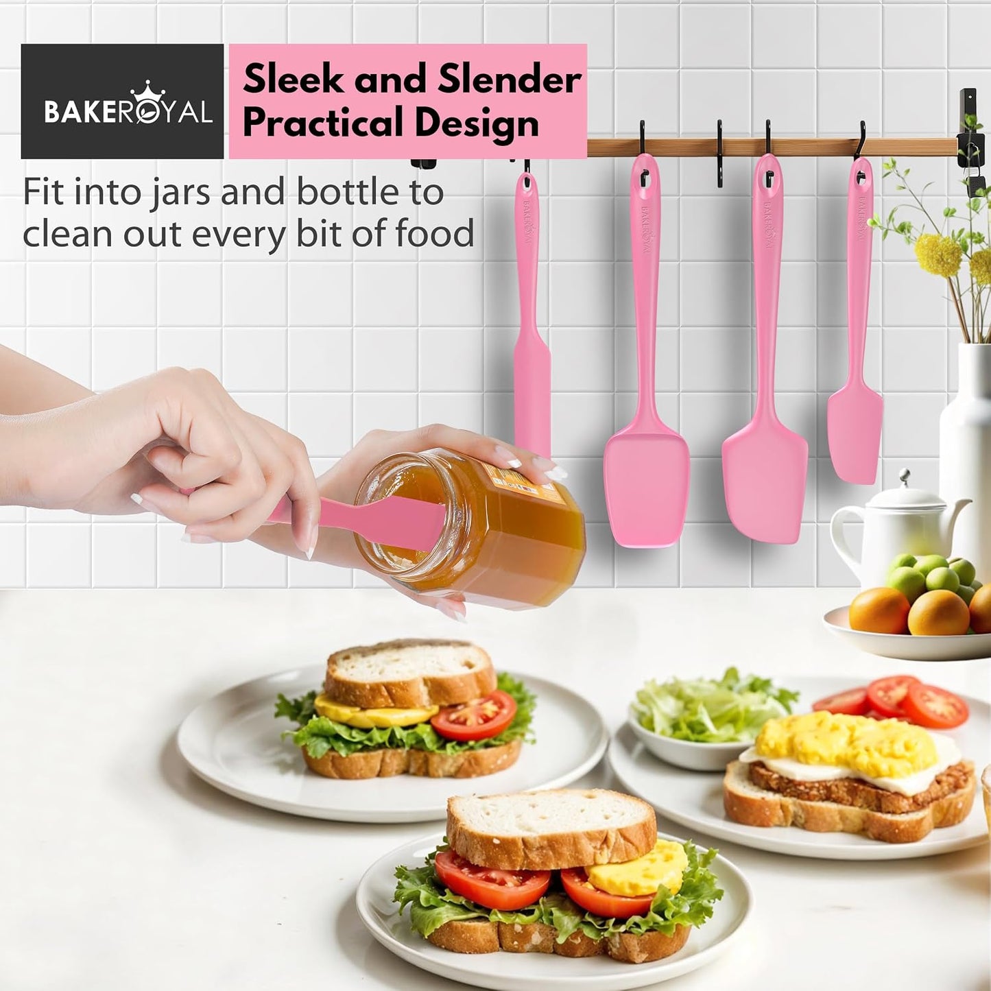 Silicone Spatulas Set - Aqua