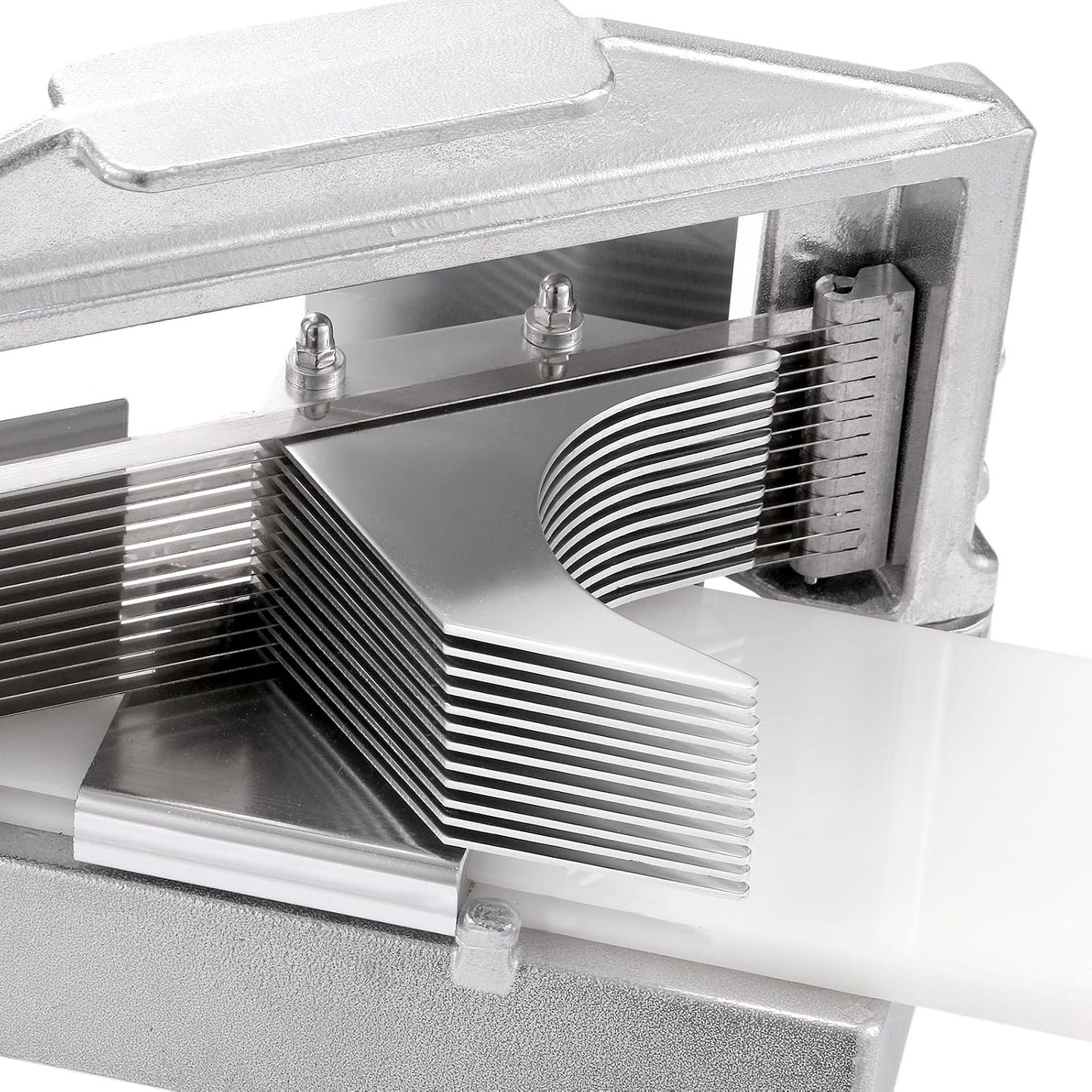 VEVOR Commercial Tomato Slicer 1/4" Heavy Duty Cutter with Built-in Cutting Board for Restaurant or Home Use