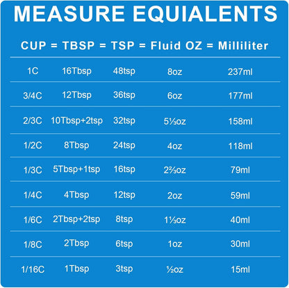 Measuring Cups and Spoons Set, 11 Stainless Steel Nesting Measuring Spoons and Cups with 3 Plastic Measuring Cup, 3 Funnel, 3 Brush, 1 Ruler, Measuring Cup Set for Kitchen Baking Liquid Dry