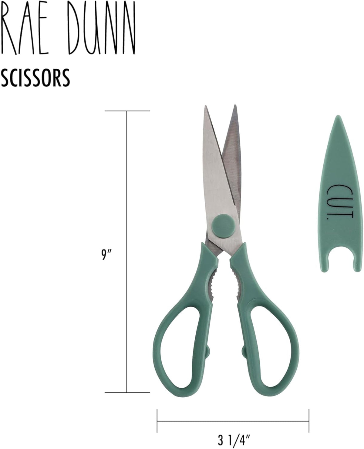 Kitchen Scissors- Stainless Steel Kitchen Shears, Cooking Scissors for Cutting Meat, Chicken, Herbs and Produce with Blade Cover and Soft Grip Handles (Brown)